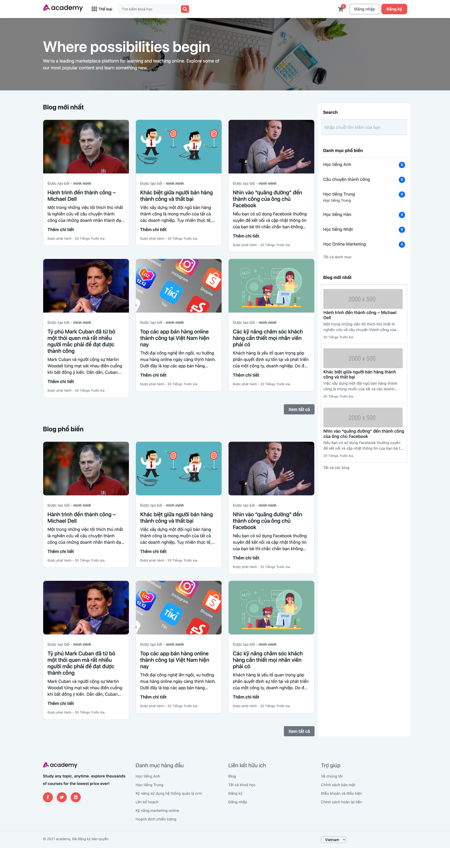 Trang blog