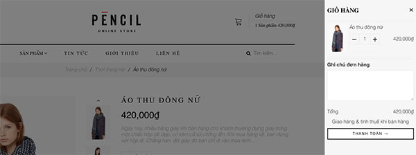 giỏ hàng