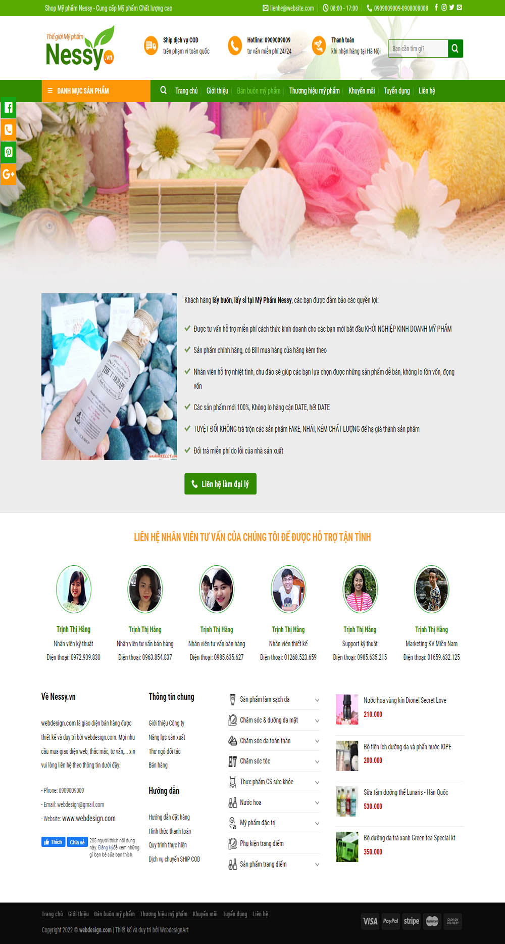 Bán buôn mỹ phẩm