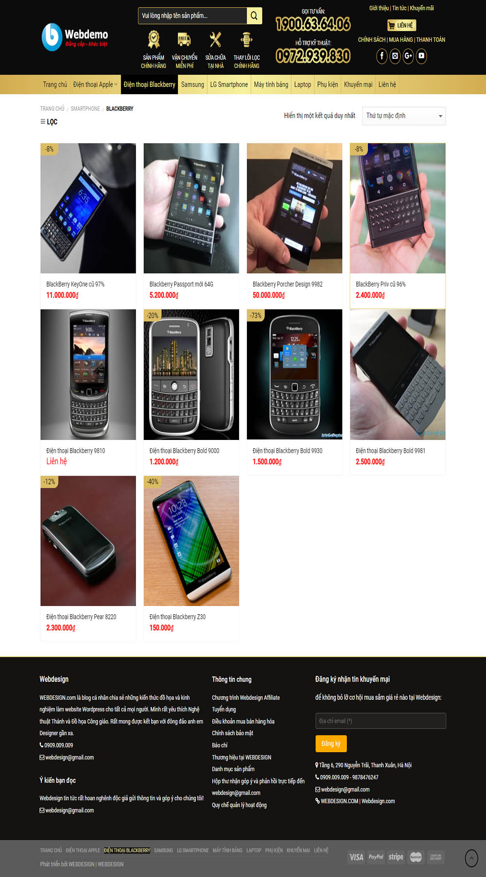 Điện thoại black berry
