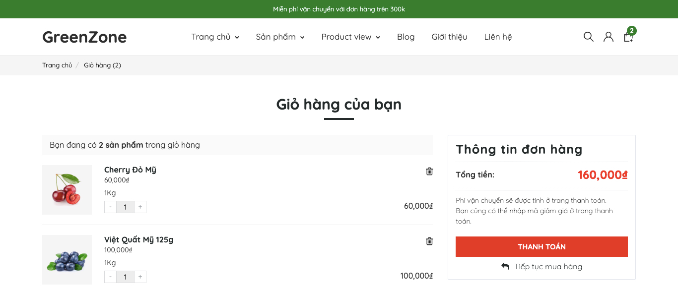 Giỏ hàng