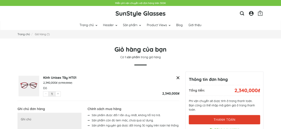 Giỏ hàng