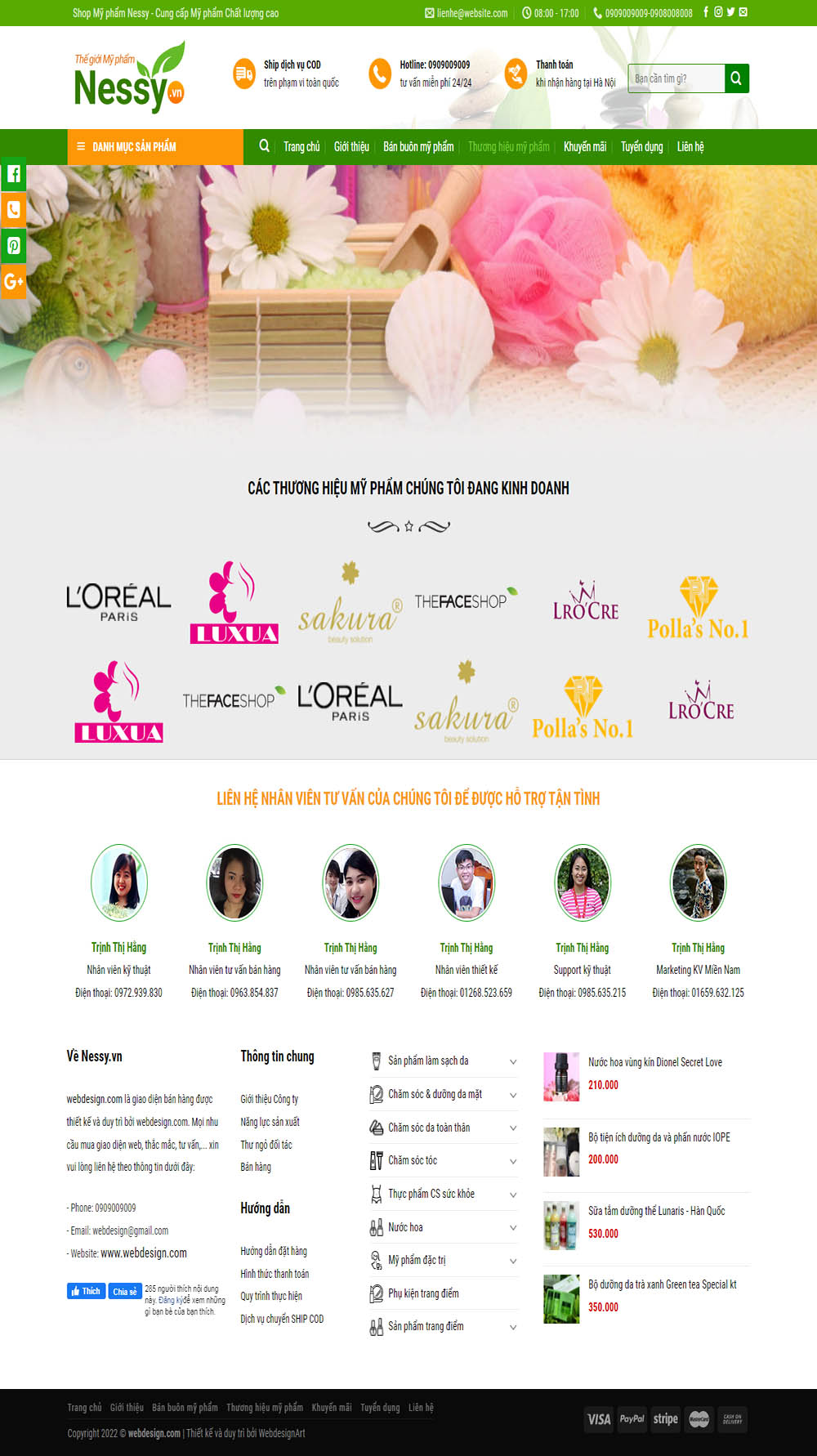 Thương hiệu mỹ phẩm