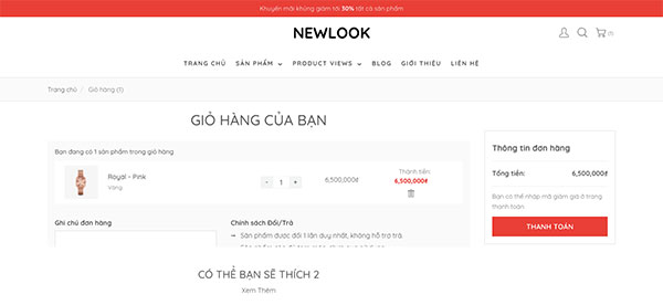 giỏ hàng